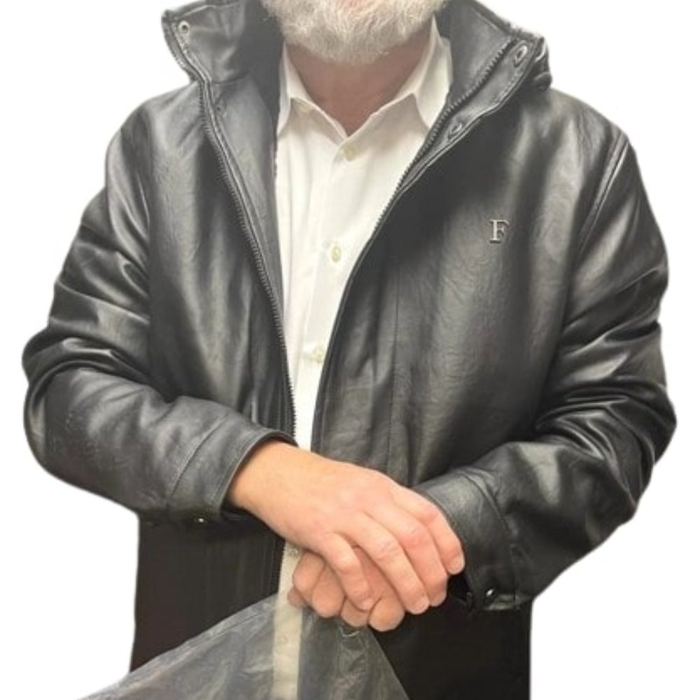 F Collections Large Leather Jacket Brand New with Tags!